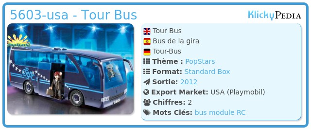 Playmobil 5603-usa - Tour Bus