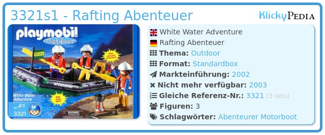 Playmobil 3321s1 - Rafting Abenteuer