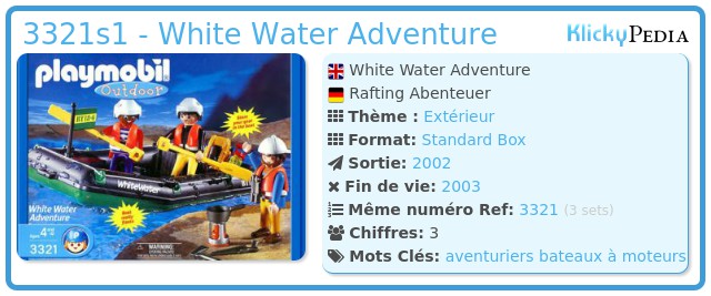 Playmobil 3321s1 - White Water Adventure