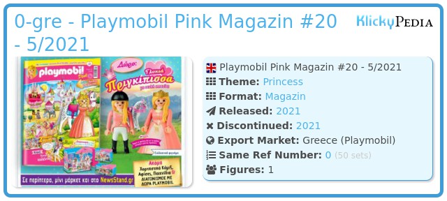 Playmobil 0-gre - Playmobil Pink Magazin #20 - 5/2021