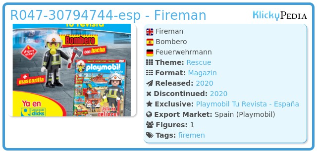 Playmobil R047-30794744 - Fireman