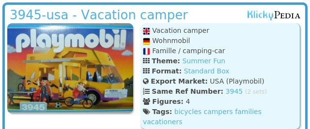 Playmobil 3945-usa - Vacation camper