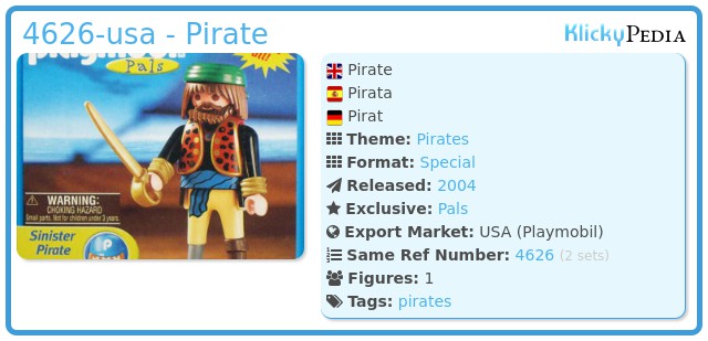 Playmobil 4626-usa - Pirate