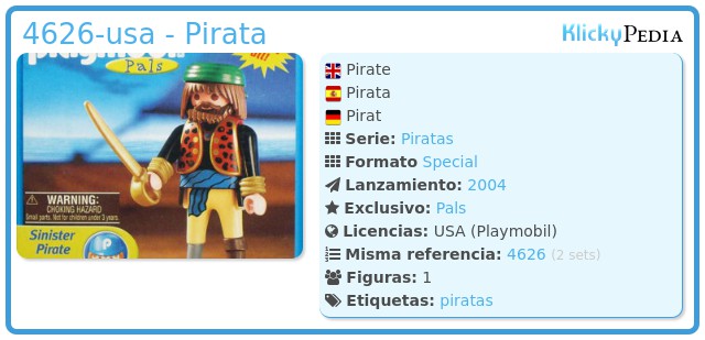 Playmobil 4626-usa - Pirata