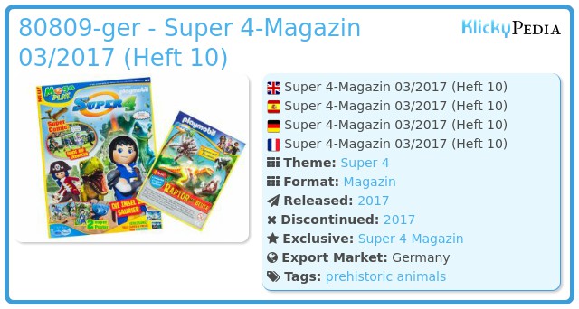 Playmobil 80809-ger - Super 4-Magazin 03/2017 (Heft 10)