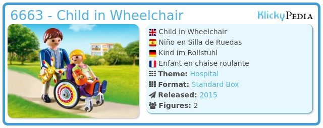 Playmobil 6663 - Child in Wheelchair