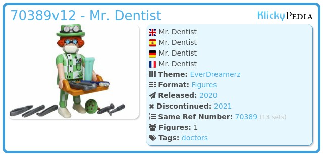 Playmobil 70389v12 - Mr. Dentist