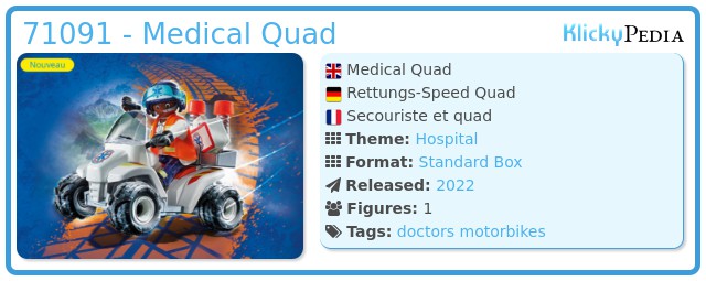 Playmobil 71091 - Medical Quad