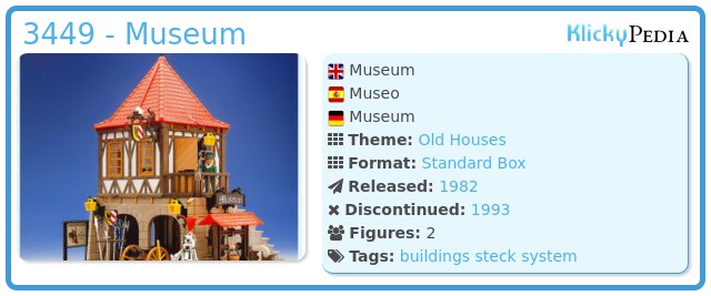 * PLAYMOBIL Museo parte al tetto tetto a padiglione da Set 3449 