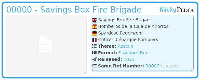 Playmobil 00000 - Savings Box Fire Brigade