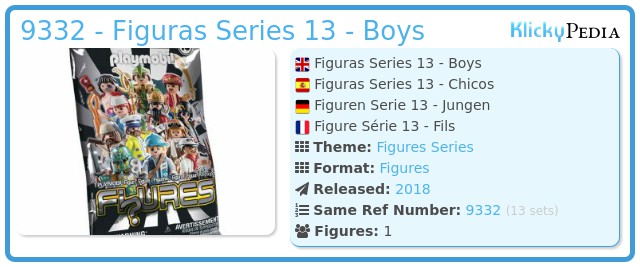 Playmobil 9332 - Figuras Series 13 - Boys