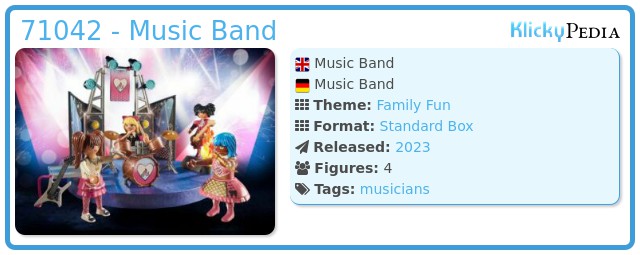 Playmobil 71042 - Music Band