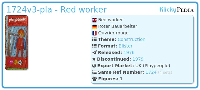 Playmobil 1724v3-pla - Red worker