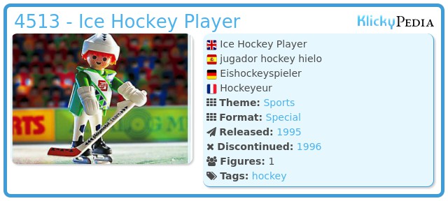 Playmobil 4513 - Ice Hockey Player