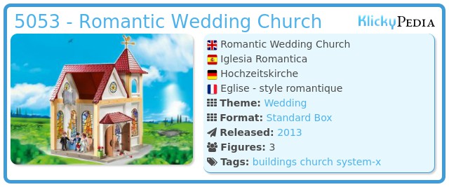 Playmobil 5053 - Romantic Wedding Church