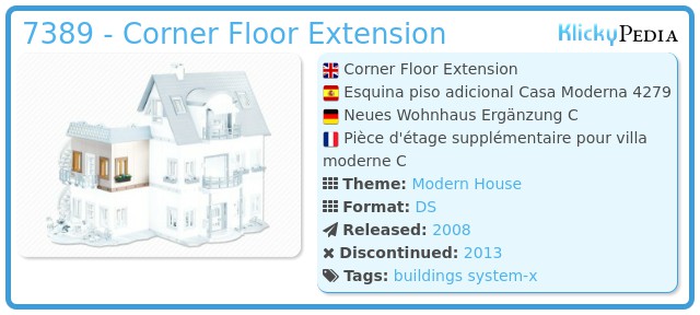 Playmobil 7389 - Corner Floor Extension