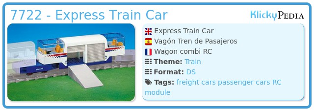 Playmobil 7722 - Express Train Car