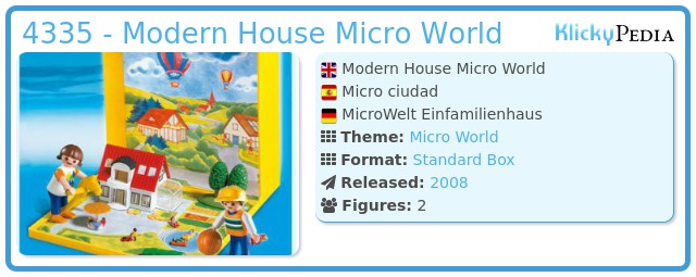 Playmobil 4335 - Modern House Micro World