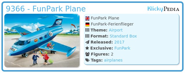 Playmobil 9366 - FunPark Plane