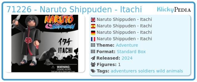 Playmobil 71226 - Naruto Shippuden - Itachi