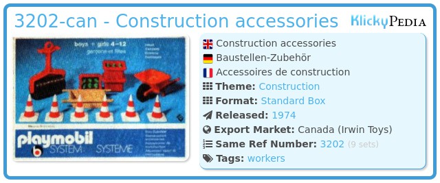 Playmobil 3202-can - Construction accessories