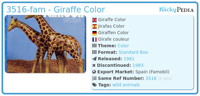 Playmobil 3516-fam - Giraffe Color