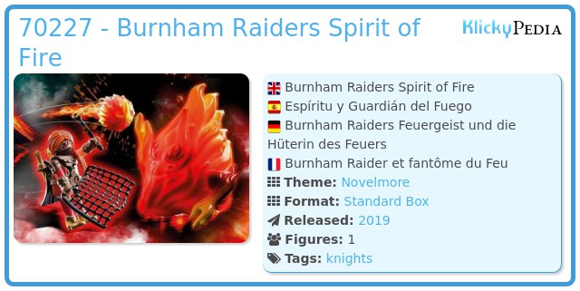 Playmobil 70227 - Burnham Raiders Spirit of Fire