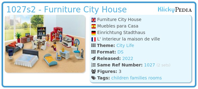 Playmobil 1027s2 - Furniture City House