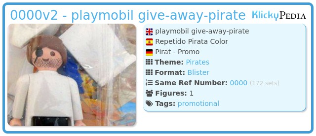 Playmobil 0000v2 - playmobil give-away-pirate
