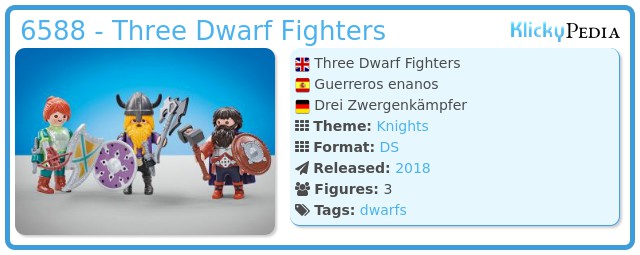 Playmobil 6588 - Three Dwarf Fighters