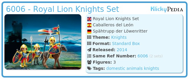 playmobil 6006 royal lion knights