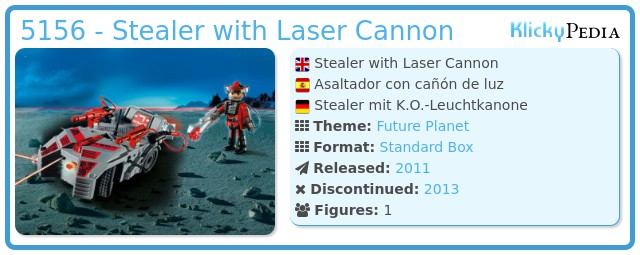 Playmobil 5156 - Stealer with Laser Cannon