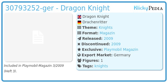 Playmobil 30793252-ger - Dragon Knight