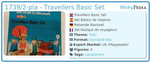 Playmobil 1739/2-pla - Travellers Basic Set