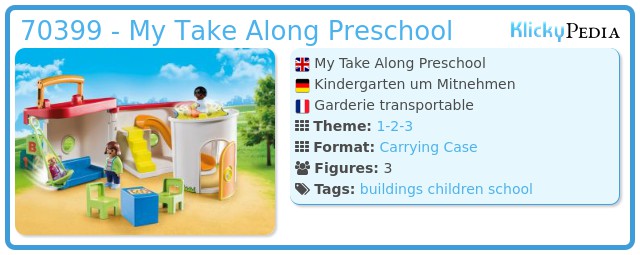 Playmobil 70399 - My Take Along Preschool