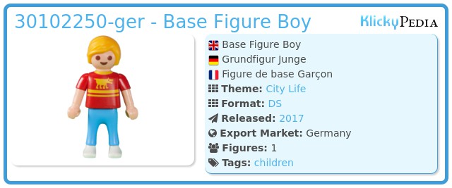 Playmobil 30102250-ger - Base Figure Boy