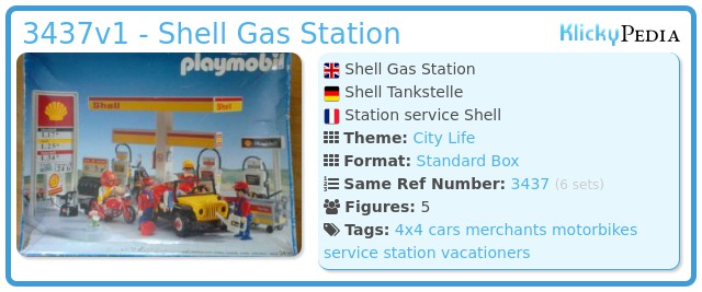 Playmobil 3437v1 - Shell Gas Station