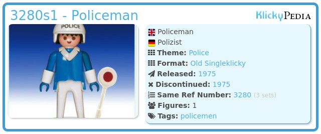 Playmobil 3280s1 - Policeman