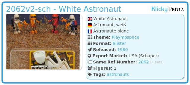 Playmobil 2062v2-sch - White Astronaut