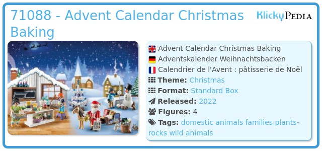 Playmobil 71088 - Advent Calendar Christmas Baking