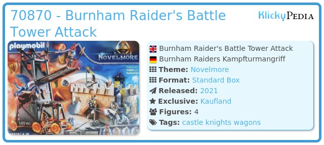 Playmobil 70870 - Burnham Raider's Battle Tower Attack