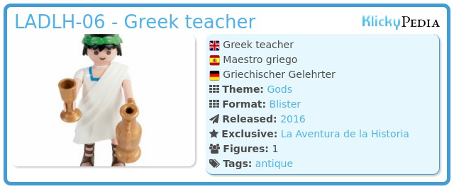 Playmobil LADLH-06 - Greek teacher