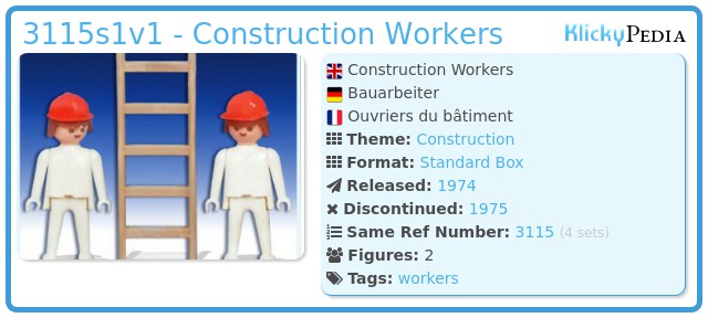 Playmobil 3115s1v1 - Construction Workers