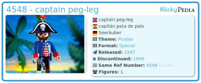 Playmobil 4548 - captain peg-leg