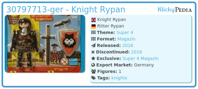 Playmobil 30797713-ger - Knight Rypan