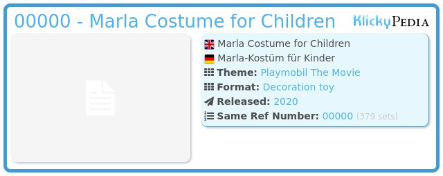 Playmobil 00000 - Marla Costume for Children