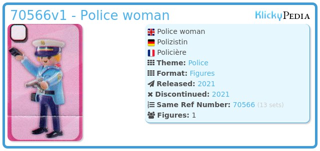 Playmobil 70566v1 - Police woman