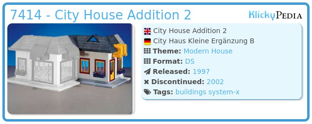 Playmobil 7414 - City House Addition 2