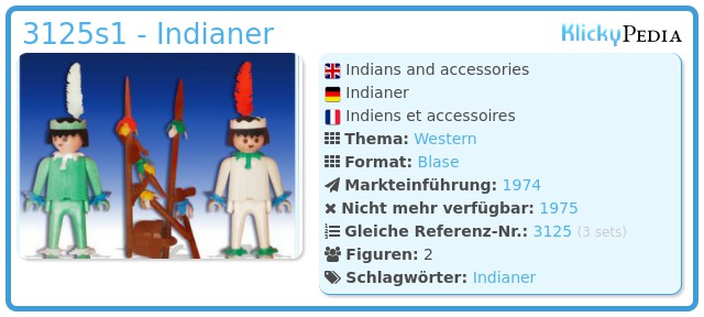 Playmobil 3125s1 - Indianer