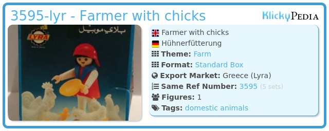 Playmobil 3595-lyr - Farmer with chicks